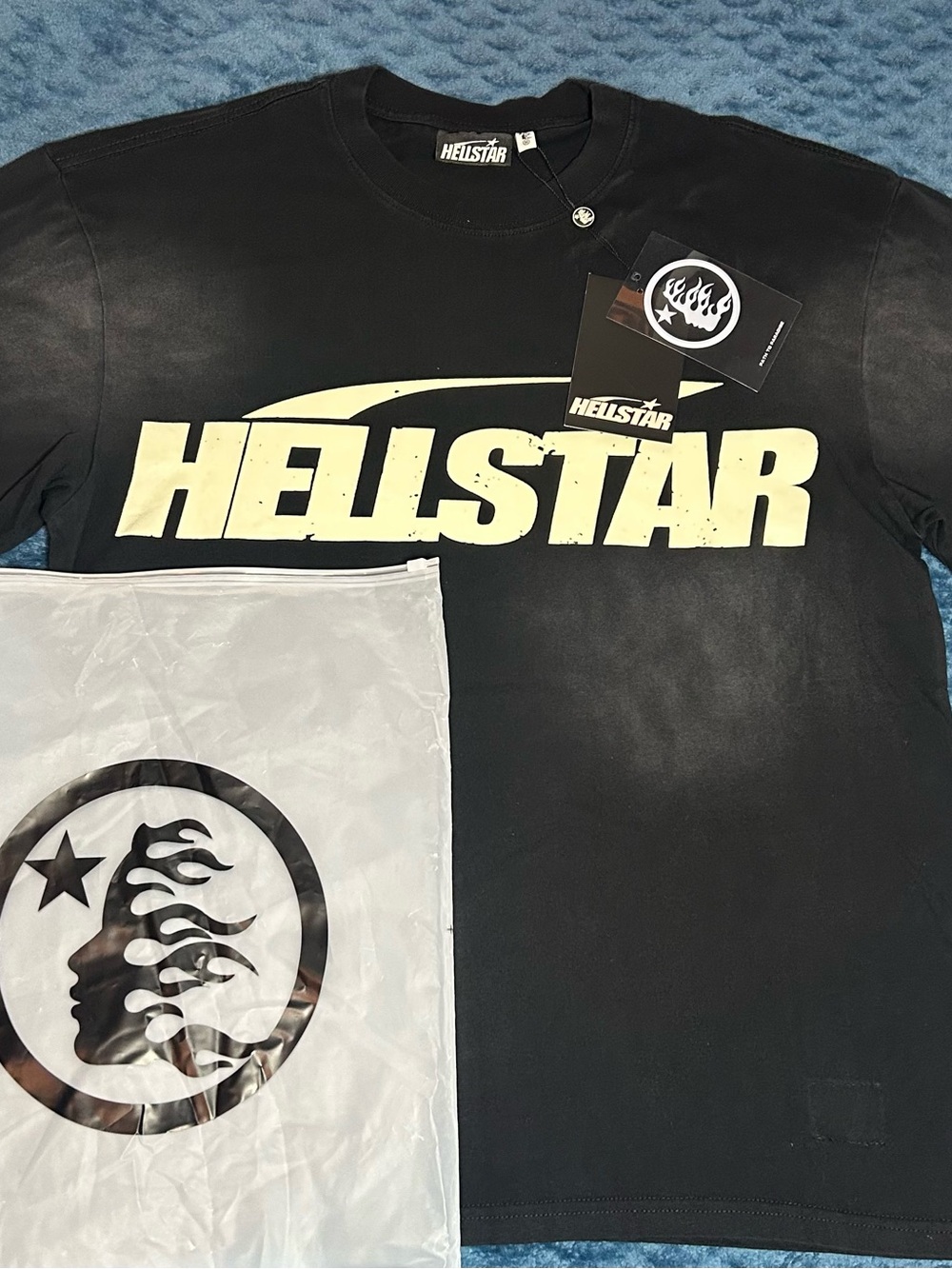 Kids Hellstar Black Short Sleeve Logo Tee